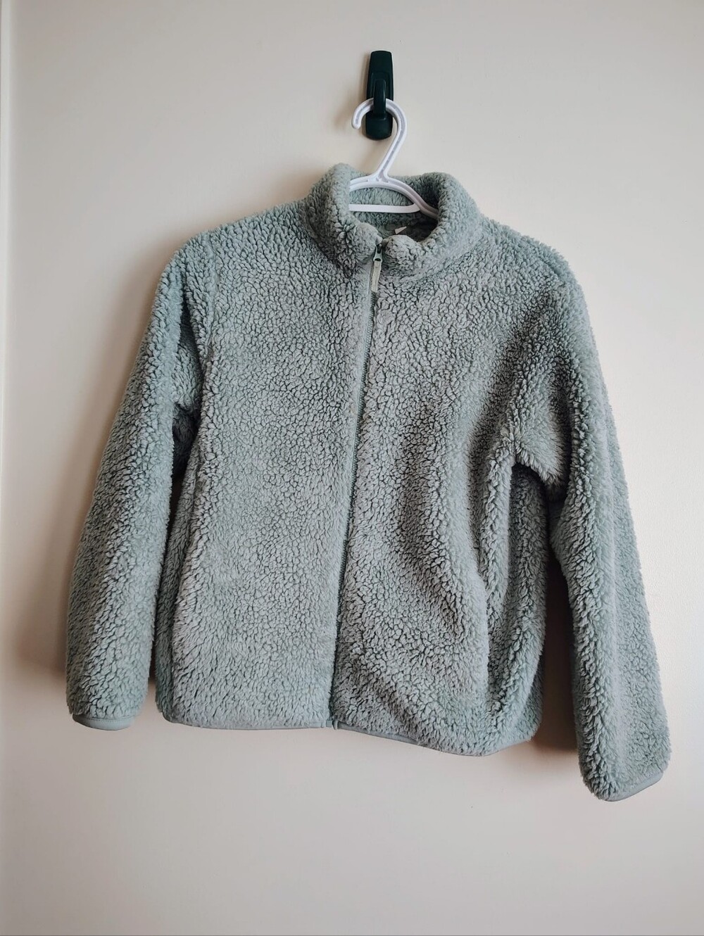 Cozy Kids Sherpa Jacket - Light Green